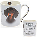 House and Home Daschund Mug
